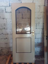 PORTA INTERNA CON VETRO DECORATO –