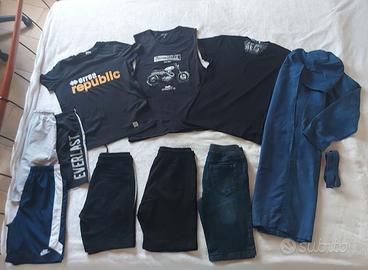 9 PZ abbigliamento ragazzo tg. S / 14 anni ESTATE