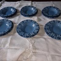 6 piatti fondi, 6 piani e una ciotola R. Ginori .