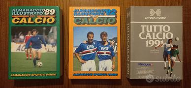 Almanacchi del calcio PANINI 89-92 e tuttocalcio