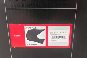 Casco Fox rampage nero taglia YL 