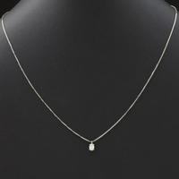 COLLANA PUNTO LUCE ORO BIANCO 18KT DIAMANTE 0.20CT