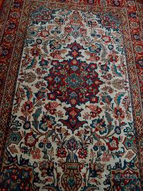 Tappeto persiano molto grande Qum fatto a mano
