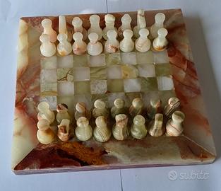 🪙 SCACCHIERA ONICE MARMO MINERALE  COMPLETA