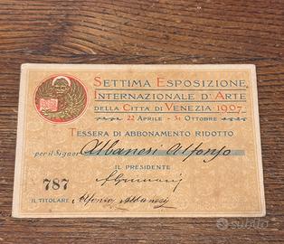 Tessera biennale di venezia