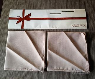 Coppia tovagliette americane quadrate Matrix ecru