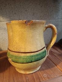brocca antica ceramiche di Burgio o Caltagirone 