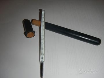 Antico termometro  con custodia da collezione 1813