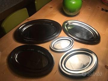 Piatti da portata pietanze in acciaio Inox 18/10 