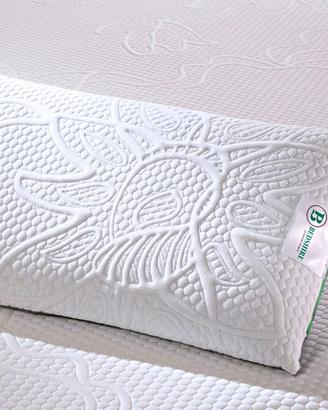 Coppia Cuscini Memory Bedshire 13cm Made Italy