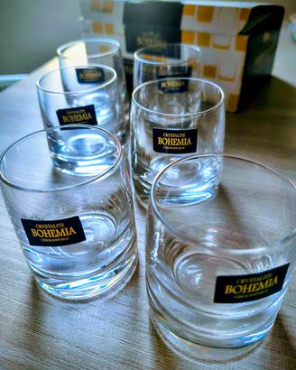 Set bicchierini bohemia crystalite 6 pz