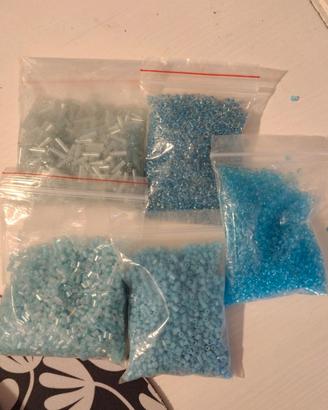 lotto perline per bigiotteria ricamo  fai da te