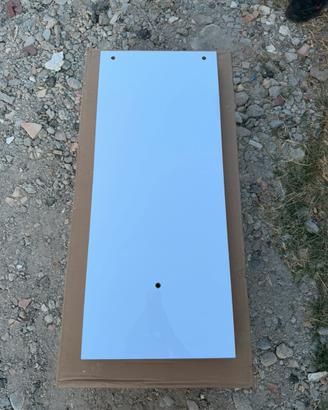Mensola sospesa bianca lucida– Design moderno