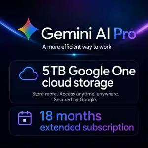 Google AI Pro 18 Mesi + 5TB Cloud Google One