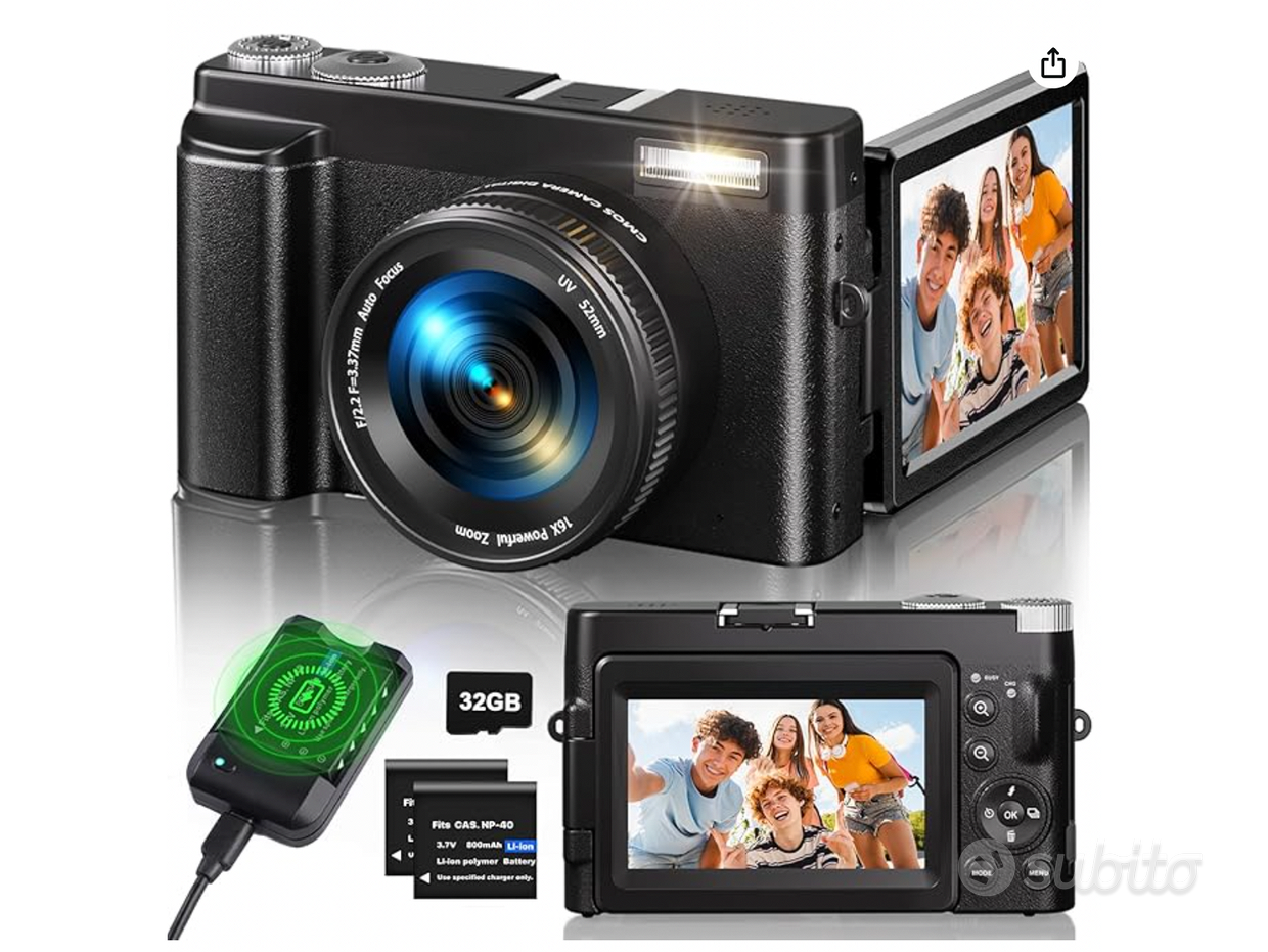 Fotocamera Digitale Da 48MP Con Zoom 16X, 1080P HD, Display - 10