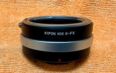 Anello Kipon NIK G/F-Fx da ob. nikon a  fuji x