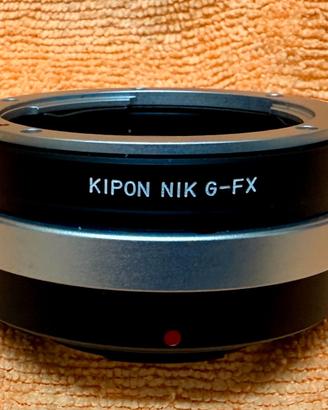 Anello Kipon NIK G/F-Fx da ob. nikon a  fuji x