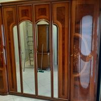 armadio tamburato sei ante con cassettiera