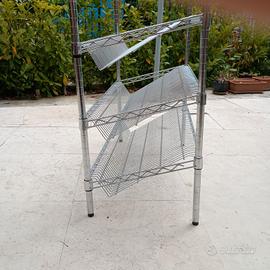 scaffale acciaio cromato 