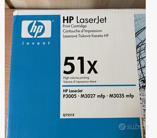 HP Q7551X 51X TONER ORIGINALE NERO LASERJET