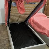 Letti singoli con contenitore - mai usati