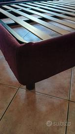 Letto matrimonilae in legno + 2 comodini in legno