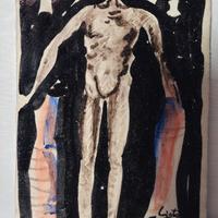 Piastrella in ceramica, Firma Pietro lista Salerno