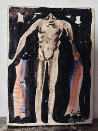 Piastrella in ceramica, Firma Pietro lista Salerno