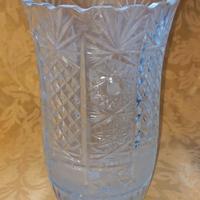 Vaso in cristallo molato