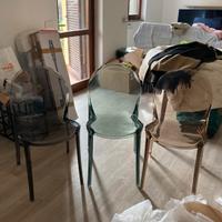 Set 3 sedie policarbonato