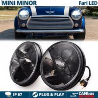 2 FARI LED 7'' Pollici Per MINI MINOR Epoca 6500K