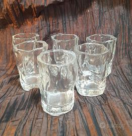 6 bicchieri Brancamenta vintage anni 70