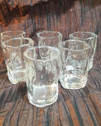 6 bicchieri Brancamenta vintage anni 70
