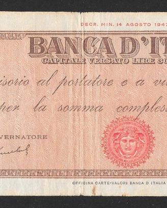 TITOLO PROVVISORIO LIRE 10000 DEL 06.09.1949