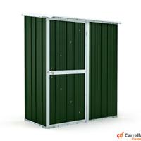 Casetta box giardino Acciaio 155x100 verde scuro