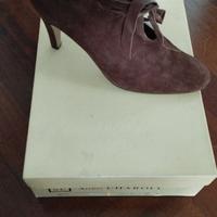Scarpe da donna in camoscio marrone