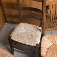 sedie impagliate in massello 