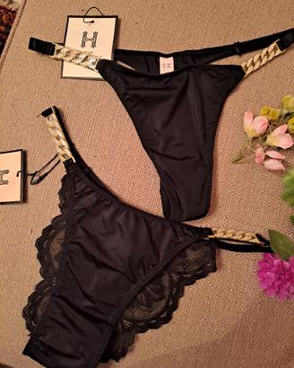 set due perizomi neri