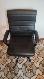 2 Sedie da ufficio regolabili pelle