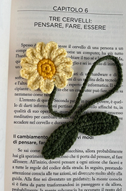 Margherita 🌼 segnalibro uncinetto fiore