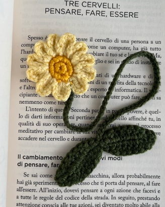 Margherita 🌼 segnalibro uncinetto fiore