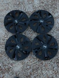 Set 4 copricerchi MOMO blade nero lucido/carbon
