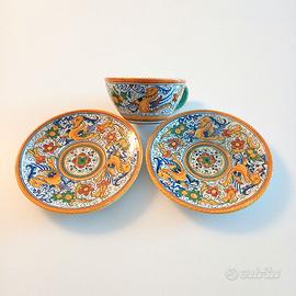 DERUTA tris ceramiche decorate a mano