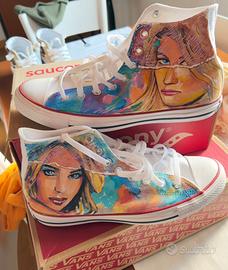 Converse all star dipinte a mano pezzo unico