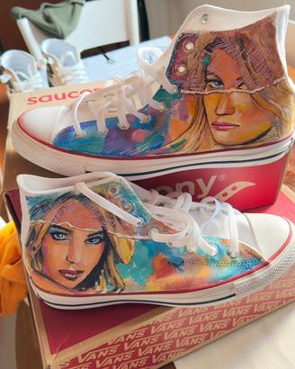 Converse all star dipinte a mano pezzo unico