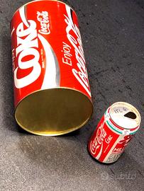COCA-COLA VINTAGE 80'S MAXI LATTINA SALVADANAIO