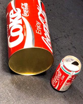 COCA-COLA VINTAGE 80'S MAXI LATTINA SALVADANAIO