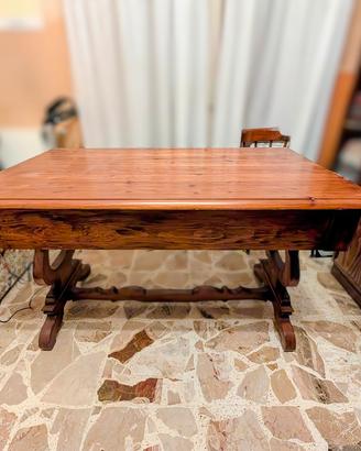 Scrivania in legno massello (Pino) artigianale