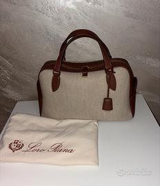 Borsa Loro Piana Needle Medium Natural sun gold