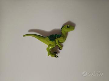 Lego Juniors minifigure velociraptor verde